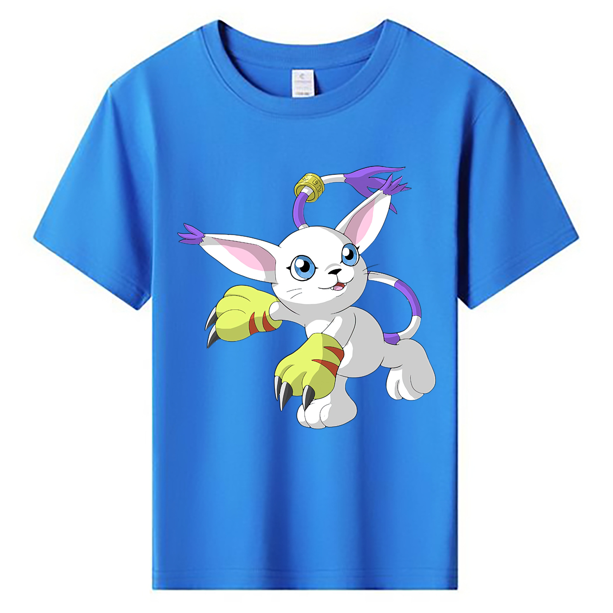 （画像用） Digimon デジタルモンスター/デジモン 綿100％キッズTシャツ（フロントプリント）